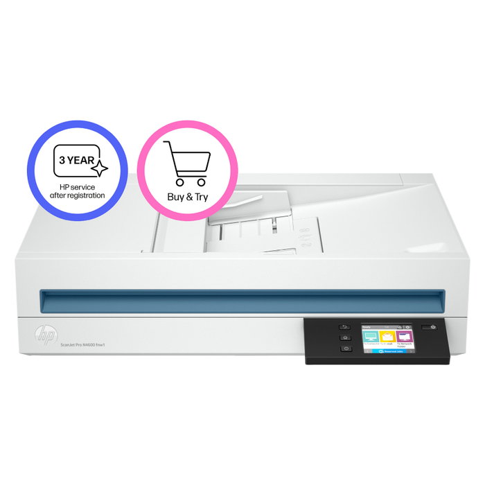 HP ScanJet Pro N4600fnw1 Escáner Documental Blanco
