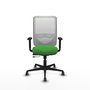 PIQUERAS Y CRESPO Silla de oficina Zulema con mecanismo Sincro/Traslack Verde y Blanco