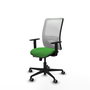 PIQUERAS Y CRESPO Silla de oficina Zulema con mecanismo Sincro/Traslack Verde y Blanco
