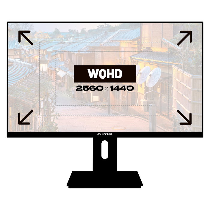 JapanNext JN-27IPS4FLWQHDR-HSP Monitor Gaming 68.6cm (27") WQHD IPS 2560x1440 1ms HDR400 95% DCI-P3 FreeSync 178º Negro