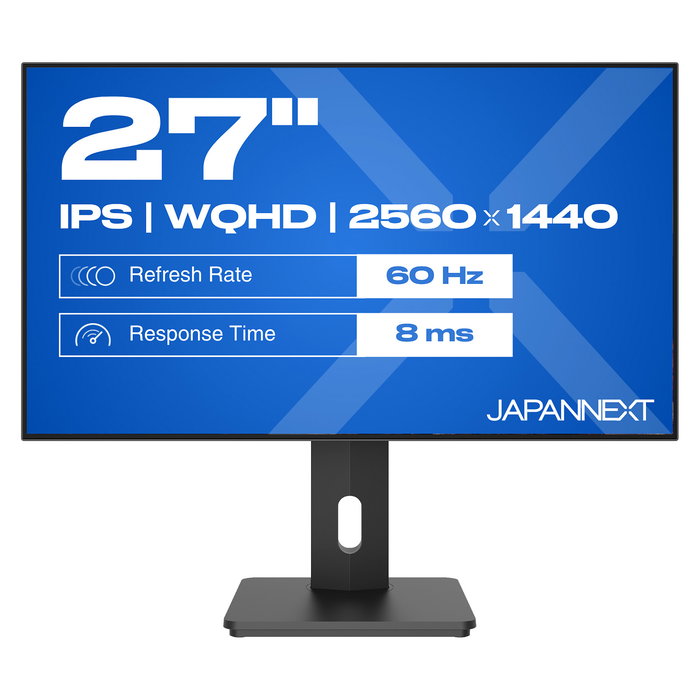 JapanNext JN-27IPS4FLWQHDR-HSP Monitor Gaming 68.6cm (27") WQHD IPS 2560x1440 1ms HDR400 95% DCI-P3 FreeSync 178º Negro