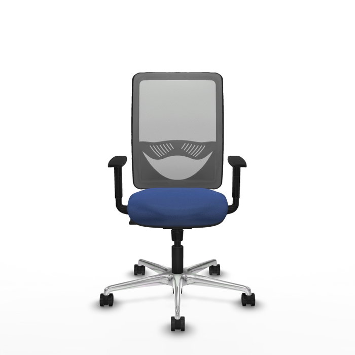 PIQUERAS Y CRESPO Silla de oficina Zulema con mecanismo Sincro, Azul marino y Gris PIQUERAS Y CRESPO Silla de oficina Zulema con mecanismo Sincro, Azul marino y Gris