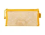 Liderpapel Bolsa Zipper Bag Poliester Transpirable Multiusos Ticket 230x115 mm Amarillo