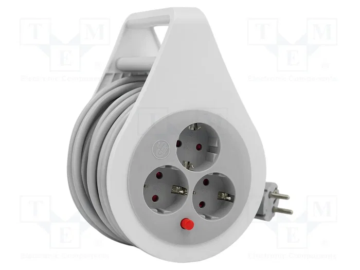 PLASTROL Prolongador de alimentación H05VV-F 3G1,5mm2 10m Blanco PLASTROL Prolongador de alimentación H05VV-F 3G1,5mm2 10m Blanco