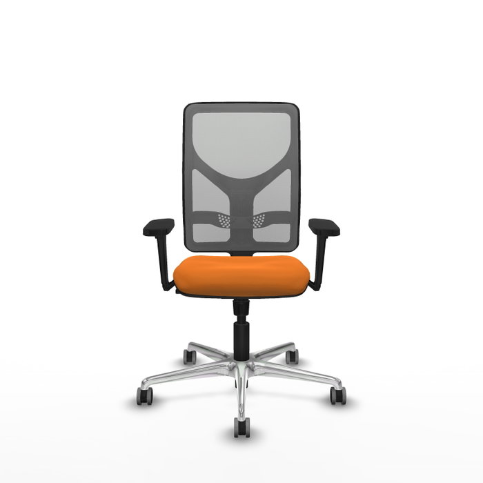 PIQUERAS Y CRESPO Silla de oficina Motilla con mecanismo Sincro, Naranja y Gris PIQUERAS Y CRESPO Silla de oficina Motilla con mecanismo Sincro, Naranja y Gris