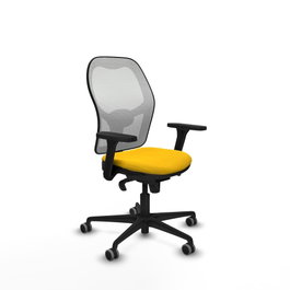 PIQUERAS Y CRESPO Silla de oficina Jorquera Amarillo/Blanco