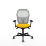 PIQUERAS Y CRESPO Silla de oficina Jorquera Amarillo/Blanco