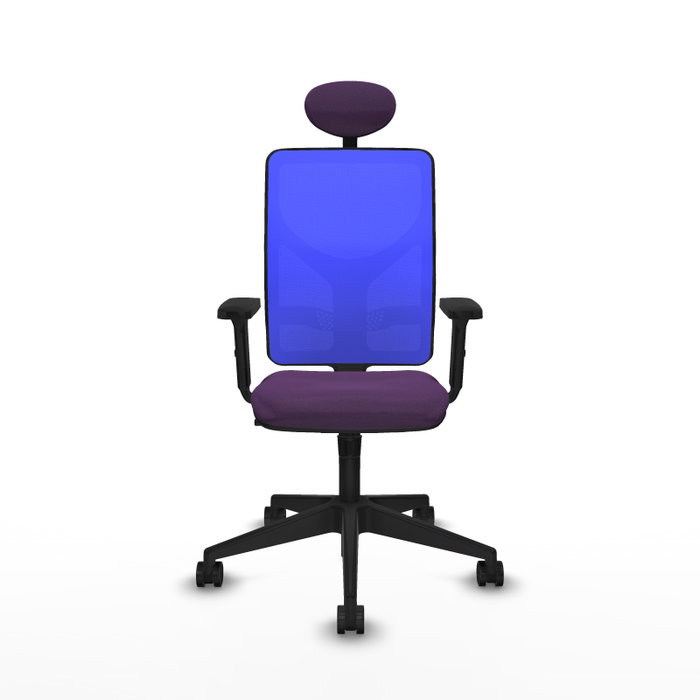 PIQUERAS Y CRESPO Silla de oficina Motilla Morada y Azul