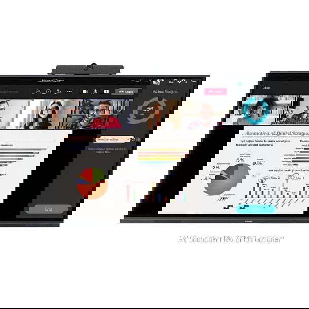 Sharp PNL752B Pantalla LED Interactiva de 75" 4K Ultra HD IPS con Pantalla Táctil