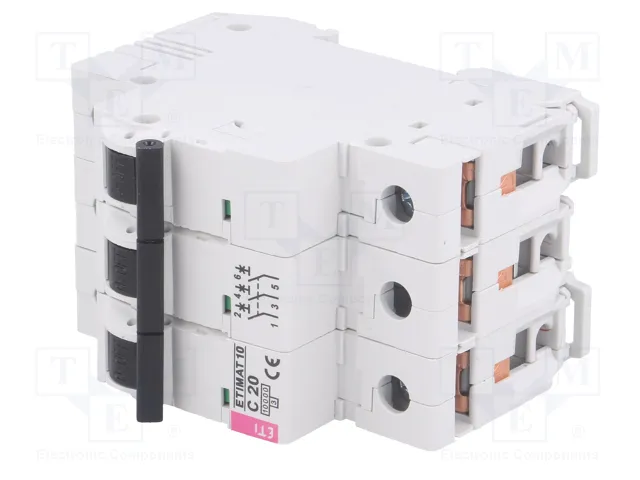 ETI POLAM Interruptor magnetotérmico ETIMAT 10 3P C20 20A 10kA