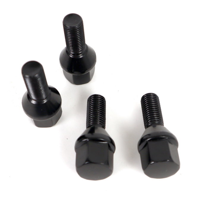 OMP Juego de 4 Tornillos M12X1.5 Cónico Largo 28mm Llave 19 Negro DIN 10.9 OMP Juego de 4 Tornillos M12X1.5 Cónico Largo 28mm Llave 19 Negro DIN 10.9
