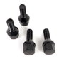 OMP Juego de 4 Tornillos M12X1.5 Cónico Largo 28mm Llave 19 Negro DIN 10.9