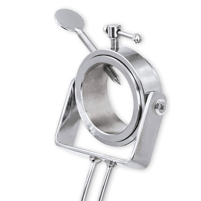 3 Claveles Jamonero plegable con cabezal giratorio y base de bambú