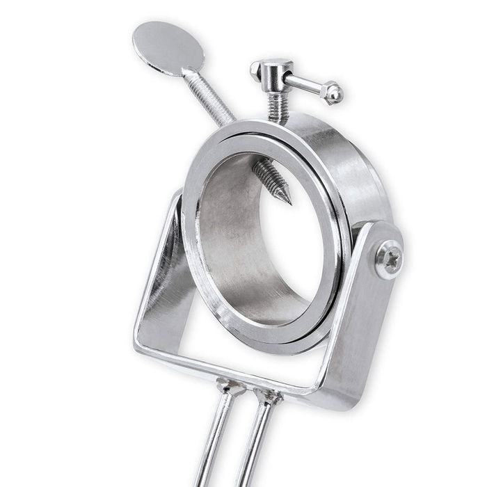 3 Claveles Jamonero Plegable Giratorio Base Madera Bambú 47 x 18,5 x 37 cm Soporte Jamón