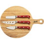 Berkel Set de Tabla de Acacia y 3 Cuchillos para Queso