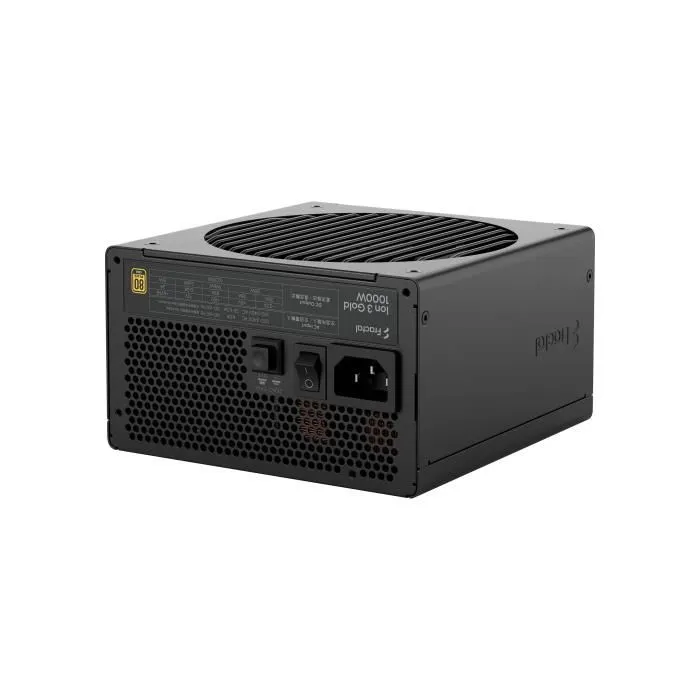 Fractal Design Ion 3 Gold 1000W - Fuente de Alimentación ATX12V 3.1 1000W 80 Plus Gold Negra (Cable UE) - FDPIA3G100EU