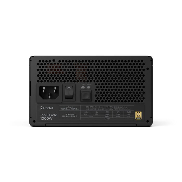 Fractal Design Ion 3 Gold 1000W Negro (FD-P-IA3G-100) Fractal Design Ion 3 Gold 1000W Negro (FD-P-IA3G-100)