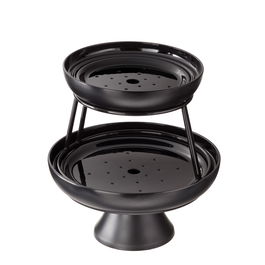 Leone Set 2 Platos Marisco Con Soporte, Diámetro 27-34 Cm, Altura 36 Cm, 100% Melamina, Apto Lavavajillas