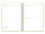 Antartik Agenda Escolar 26-27 Espiral Dia Página A5+ Amarillo Papel FSC 80g Bilingüe con Gomilla