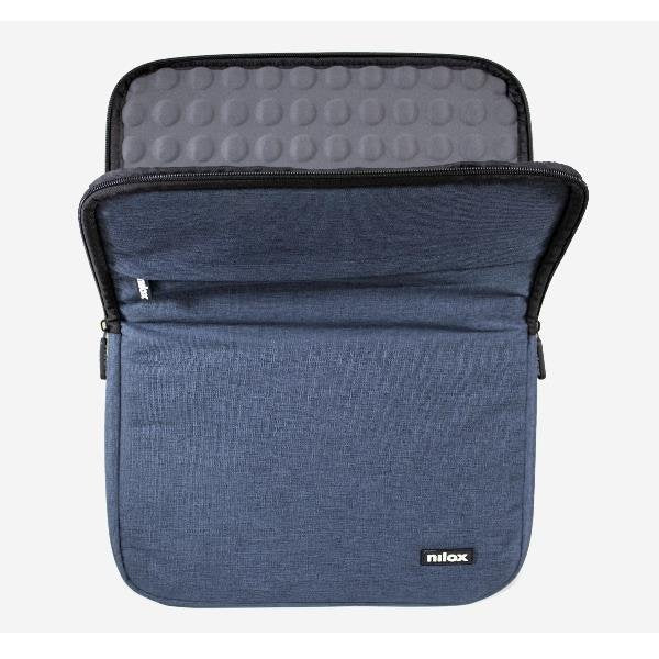 Nilox NXSL13BL Funda Sleeve Acolchada para Portátil o Tablet 13.3" (33.8 cm), 2 Compartimentos, Azul