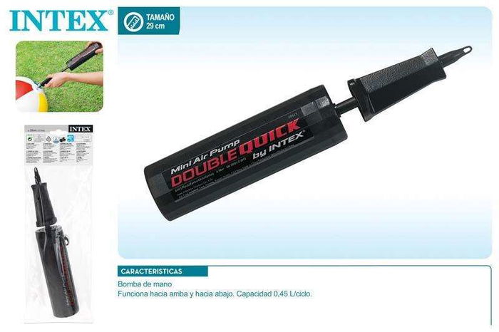 Intex Double Quick 29 cm Hinchador Manual Mini Intex Double Quick 29 cm Hinchador Manual Mini