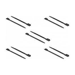 DeLOCK 18889 Brida reutilizable con doble cabezal 250 x 9 mm Negro