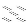 DeLOCK 18889 Brida reutilizable con doble cabezal 250 x 9 mm Negro