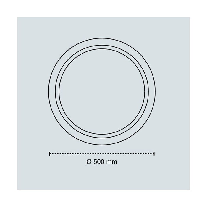 Cristalrecord Charly Plafón LED Circular 72W 7290LM 3CCT (3000K/4000K/6000K) Dimable con Mando, Ø50cm Blanco
