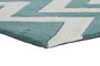 DKD Home Decor Alfombra Bicolor 90 x 60 x 2 cm (2 Unidades) Zigzag Polyester Acrilico