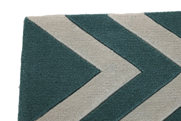 DKD Home Decor Alfombra Zigzag Bicolor 60x90x2 cm