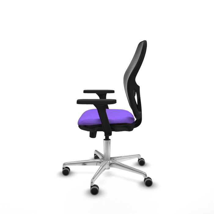 PIQUERAS Y CRESPO Silla de oficina Jorquera con mecanismo Sincro/Traslack, Lila y Negro