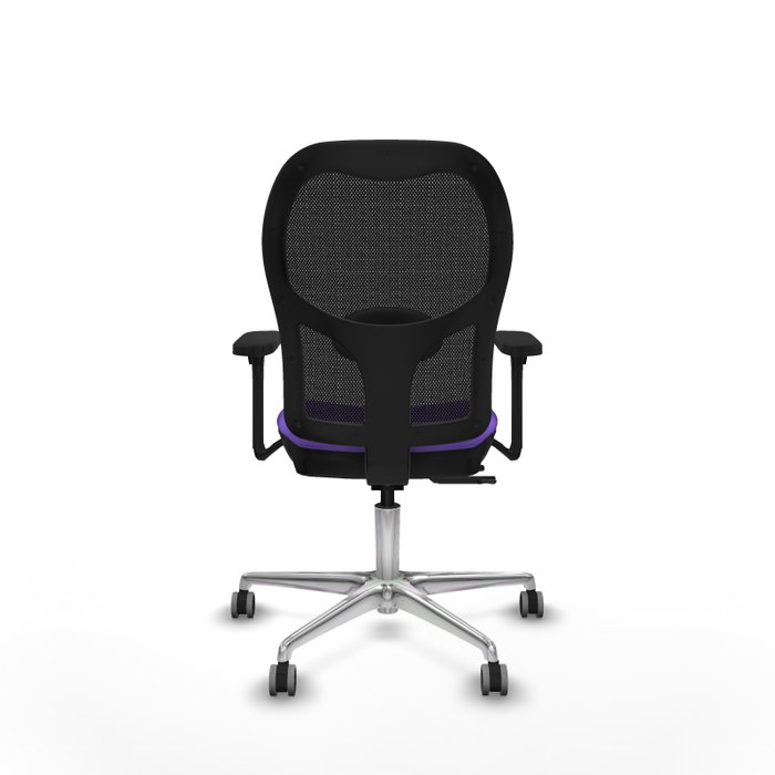 PIQUERAS Y CRESPO Silla de oficina Jorquera con mecanismo Sincro/Traslack, Lila y Negro