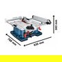 Bosch GTS 10 XC Professional Sierra circular de mesa para azulejos y baldosas, 2100 W, disco Ø25.4 cm, 3200 RPM, 230 V