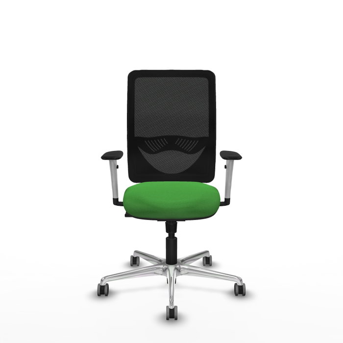 PIQUERAS Y CRESPO Silla de oficina Zulema con mecanismo Sincro, Verde y Negro