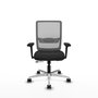PIQUERAS Y CRESPO Silla de oficina Haches con mecanismo Sincro/Traslack Negro/Gris
