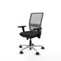 PIQUERAS Y CRESPO Silla de oficina Haches con mecanismo Sincro/Traslack Negro/Gris