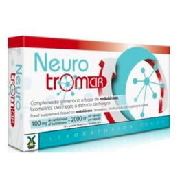 TEGOR Neurotrom Cir 28Cap. Suplemento Nattokinasa, Bromelina, Uva Negra y Hongos para Mantenimiento Cardiovascular