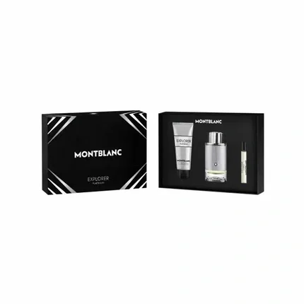 Montblanc Set Explorer Platinum Eau De Parfum para Hombre