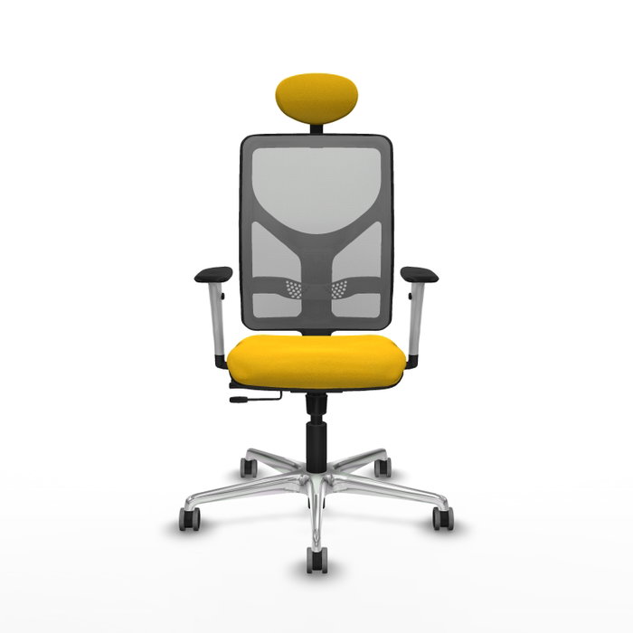 PIQUERAS Y CRESPO Silla de oficina Motilla con mecanismo Sincro/Traslack, Amarillo y Gris PIQUERAS Y CRESPO Silla de oficina Motilla con mecanismo Sincro/Traslack, Amarillo y Gris