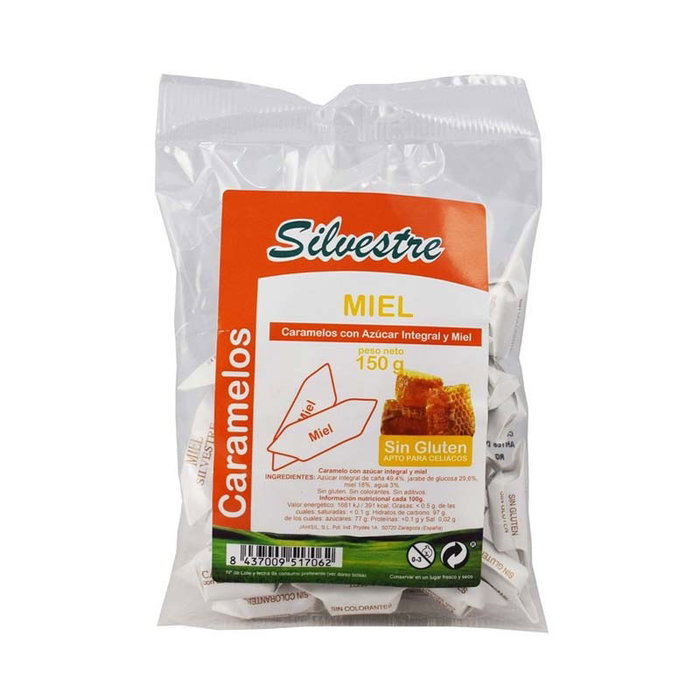 SILVESTRE Caramelos de Miel con Azúcar de Caña 150g SILVESTRE Caramelos de Miel con Azúcar de Caña 150g