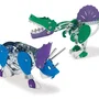 Ses Creative SES8710341149505 Kit de construcción de dinosaurios de metal Triceratops y Spinosaurus