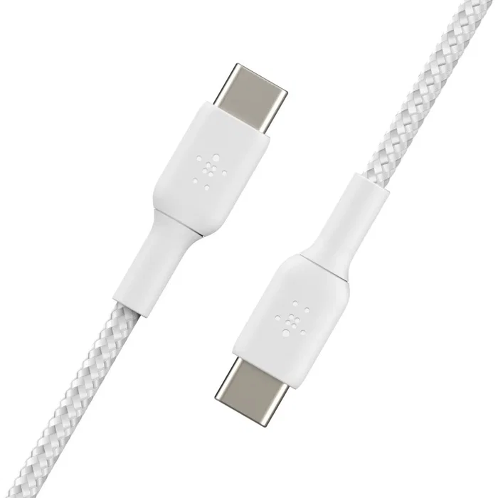 Belkin CAB004BT1MWH Cable USB-C a USB-C 1m Blanco para iPhone, Samsung Galaxy, iPad, MacBook y más