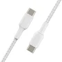 Belkin CAB004BT1MWH Cable USB-C a USB-C 1m Blanco para iPhone, Samsung Galaxy, iPad, MacBook y más