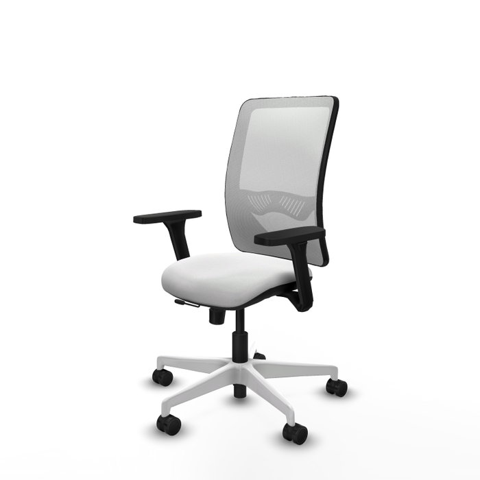 PIQUERAS Y CRESPO Silla de oficina Zulema Blanca con Mecanismo Sincro/Traslack