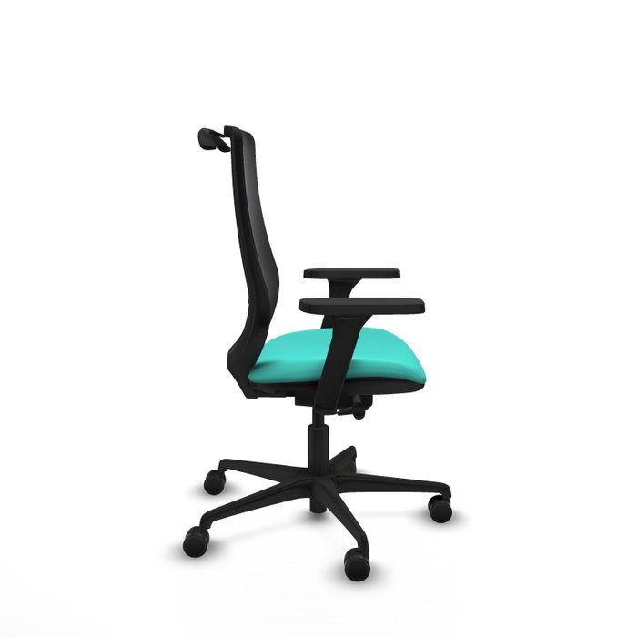 PIQUERAS Y CRESPO Silla de oficina Mardos con mecanismo Sincro/Traslack, Turquesa y Negro PIQUERAS Y CRESPO Silla de oficina Mardos con mecanismo Sincro/Traslack, Turquesa y Negro