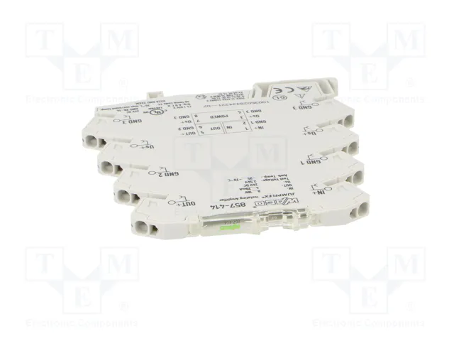 WAGO Transductor Separador de Señal / Amplificador para Raíl DIN