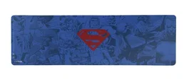 Trust GXT 759SM Alfombrilla de Ratón Gaming XXL (930x300mm) Superman Azul, Gris, Rojo con Bordes Cosidos y Base Antideslizante