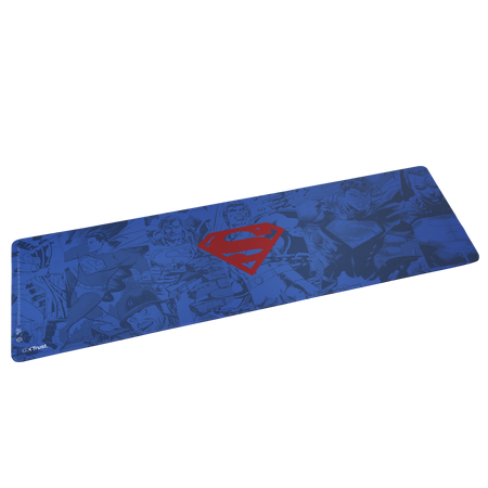 Trust 25743 Alfombrilla de Ratón Gaming XXL Superman - Base Antideslizante, Bordes Rematados, Ideal Gaming