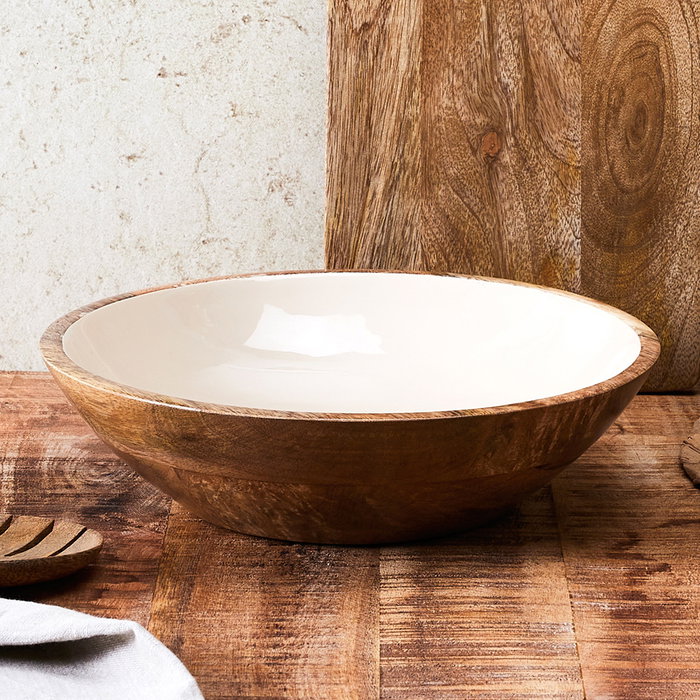 Home Deco Factory Ensaladera Dune Crema Mirage de 28 cm