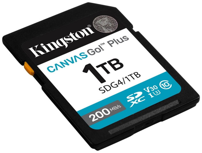 Kingston Canvas Go! Plus 1TB SDXC 200MB/s C10 UHS-I U3 V30 Kingston Canvas Go! Plus 1TB SDXC 200MB/s C10 UHS-I U3 V30